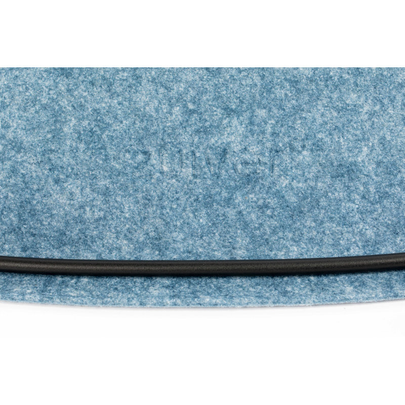 Chaise à accoudoirs empilable, bleu