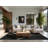 Soft Plush Polett Holographic Display Modern Geometric Area Rug in Black – Black Binding-908731681