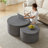 Round Nesting Coffee Table Set-905867576