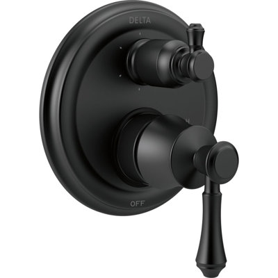 Cassidy Monitor 14T Series Pressure Balance Valve Faucet Trim with Double Lever Handle
