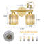 Applique murale verticale moderne à 2 lumières en cristal Kyneisha, à placer au-dessus du miroir de la coiffeuse ou du lavabo. Compatible avec les ampoules à intensité variable (ampoules non comprises).-240086450-240086463