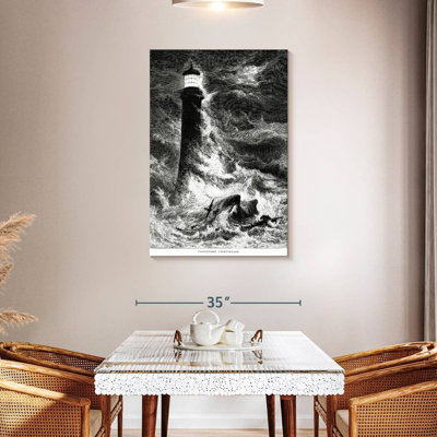Aletra Lighthouse In Storm