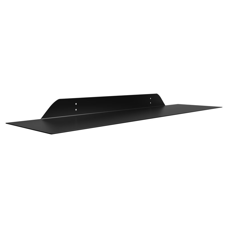 Maja Metal Floating Shelf, 1.75" H x 24" W x 6" D, Black