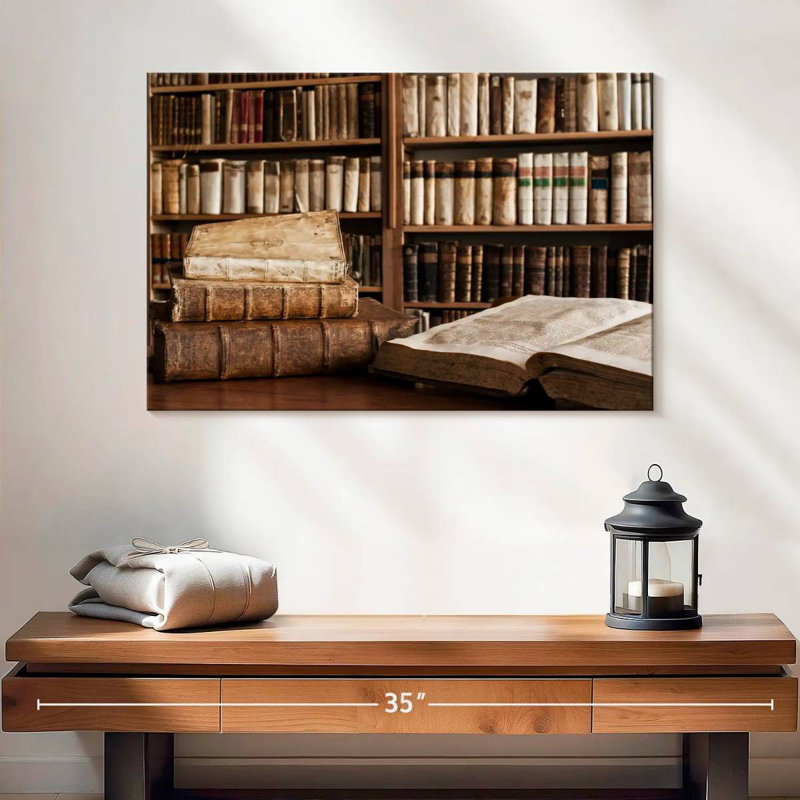 Kerner Home Library, 32" H x 48" W