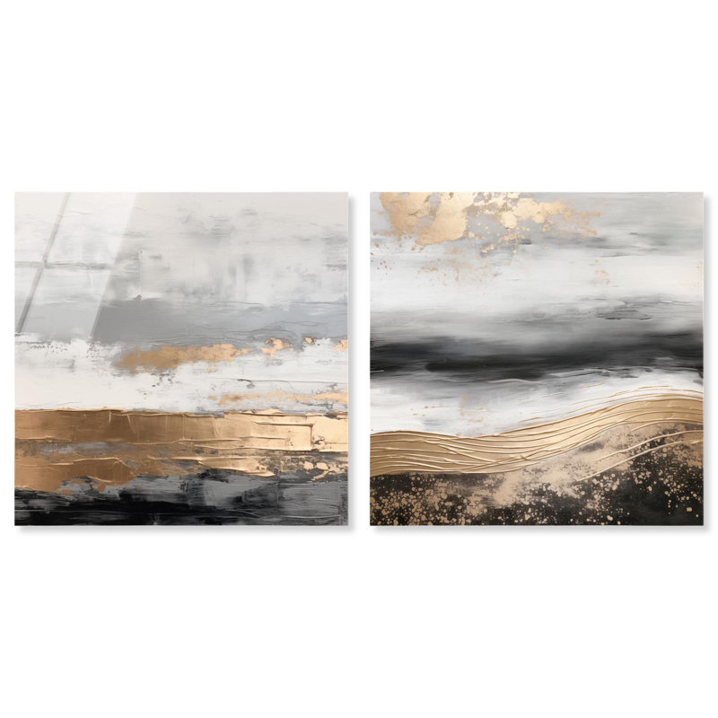 Décoration murale boho Gilded Glam Night par Art Remedy, prête à être suspendue, H 12 po x l 12 po