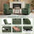 Corduroy Swivel Glider Chair for Living Room-105686000