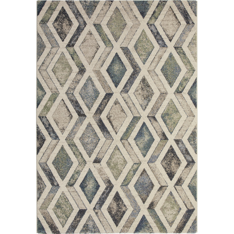 Gilberto Geometric Hand Woven Area Rug, Rectangle 160 x 230cm