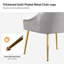 Chaise d'appoint rembourrée en velours avec pieds dorés -903341577