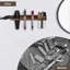 Organisateur en bois pour outils à cheveux, porte-séchoir mural pour salle de bain, organisateur d'outils de style rustique-323479416