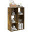 Arianne 6-Cube Bookshelf Modern Freestanding 3-Tier Bookcase Rustic Brown
