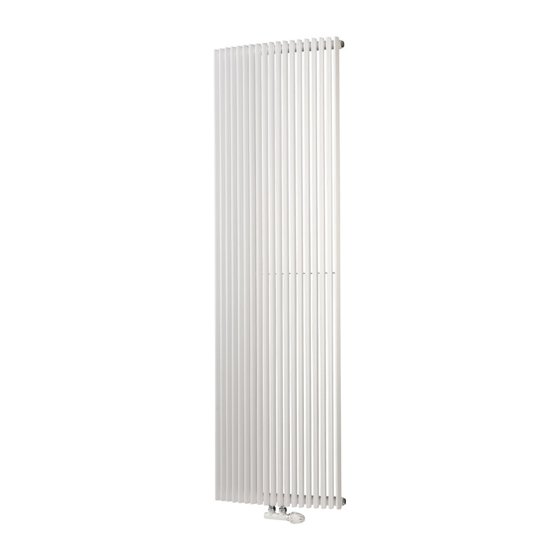 Andromeda Vertical Designer Radiator, White, 180 cm H x 58 cm W x 13 cm D