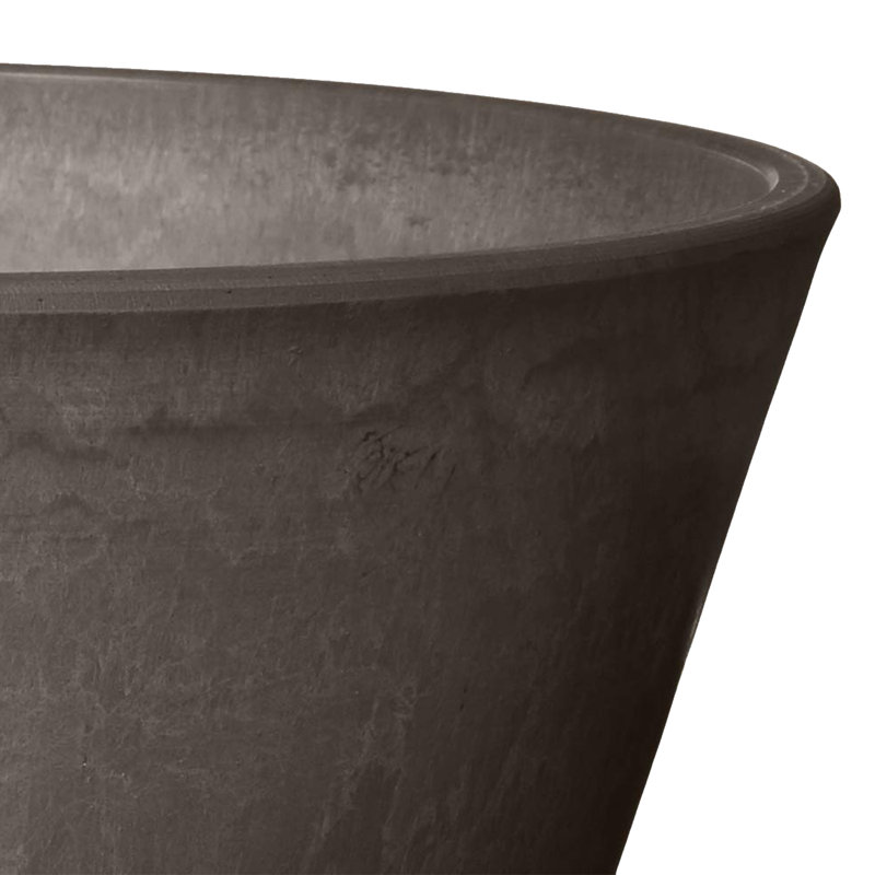 Pot à fleurs en plastique 1 pièce Myer, Anthracite foncé