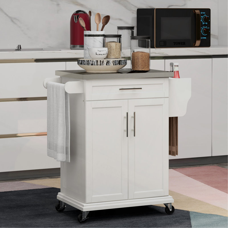 Îlot de cuisine polyvalent avec roulettes pour une expérience de cuisson améliorée