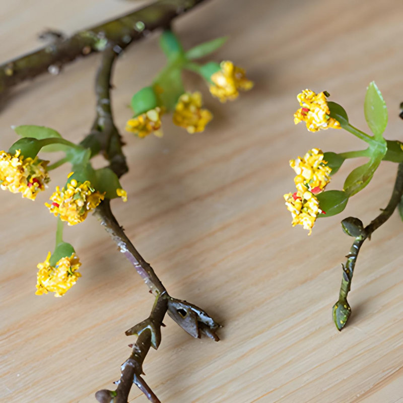 Ornements de fleurs simulées