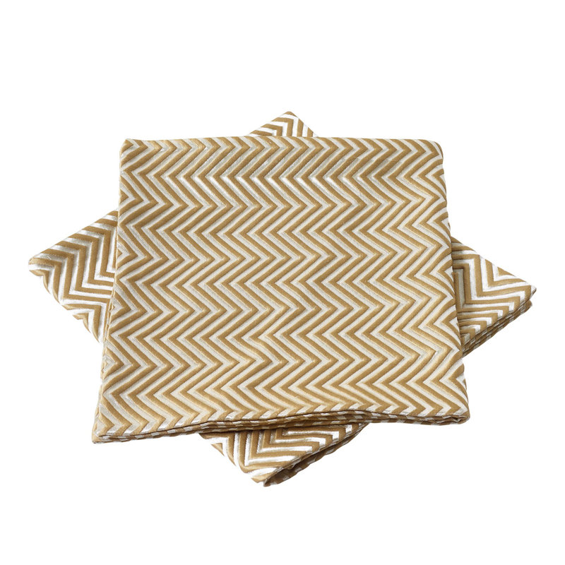 Coussin en jacquard à chevrons 20 po, Taupe