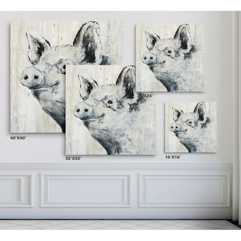 « howdy neighbor ii », reproduction de dessin, Toile tendue, H 16 po x l 16 po x P 1,5 po