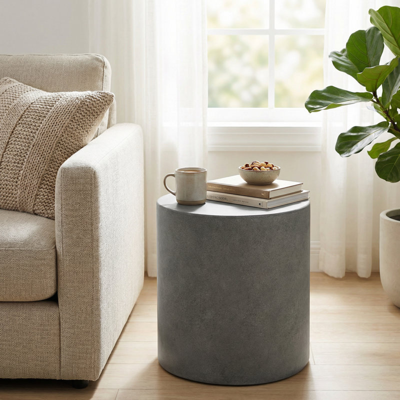 Table d'appoint d'extérieur moderne BGO Belsy, Gris anthracite