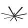 Aluminum Ceiling Fan No Light Remote Control Reversible DC Motor