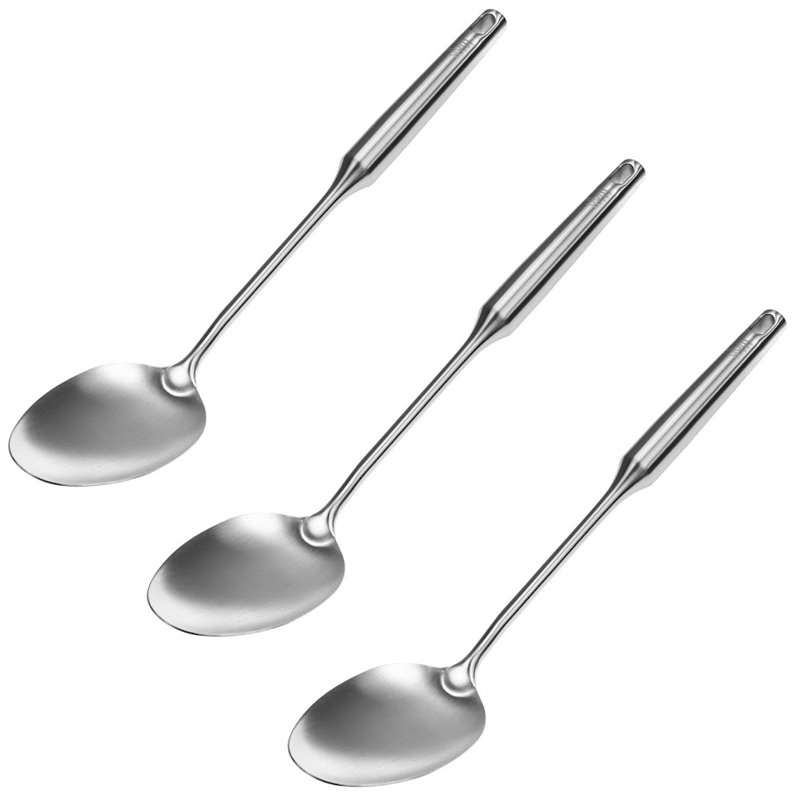 Cuillère de cuisine en acier inoxydable YBM Home, Ensemble de 3