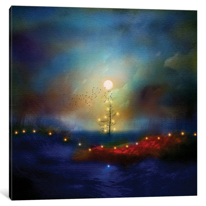 A Beautiful Christmas, reproduction d'art sur toile tendue, H 12 po x l 12 po x P 1,5 po, Toile tendue, Pas de tapis