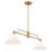 Oonagh 2-Light Chandelier in Natural Brass-2114779111