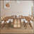 Debborah Rectangular Waves Dining Table-1241940579