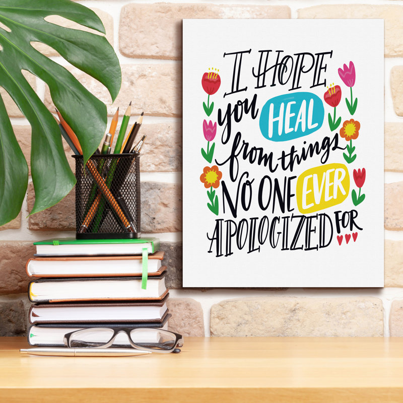  «Heal Apologized» par Elizabeth Caldwell, art mural sur toile, 12 po x 16 po, H 16 po x l 12 po