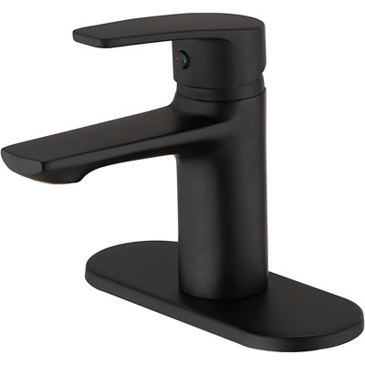 Single Hole Bathroom Faucet with Drain Assembly