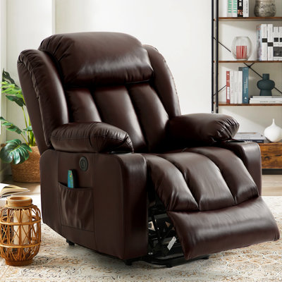 Power Lift Recliner with Cup holder, Heat & Massage, USB Charge for Adult & Elderly