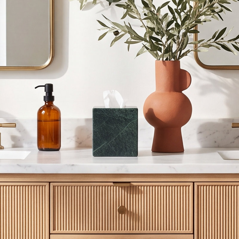 Noki Marble Tissue Box Cover