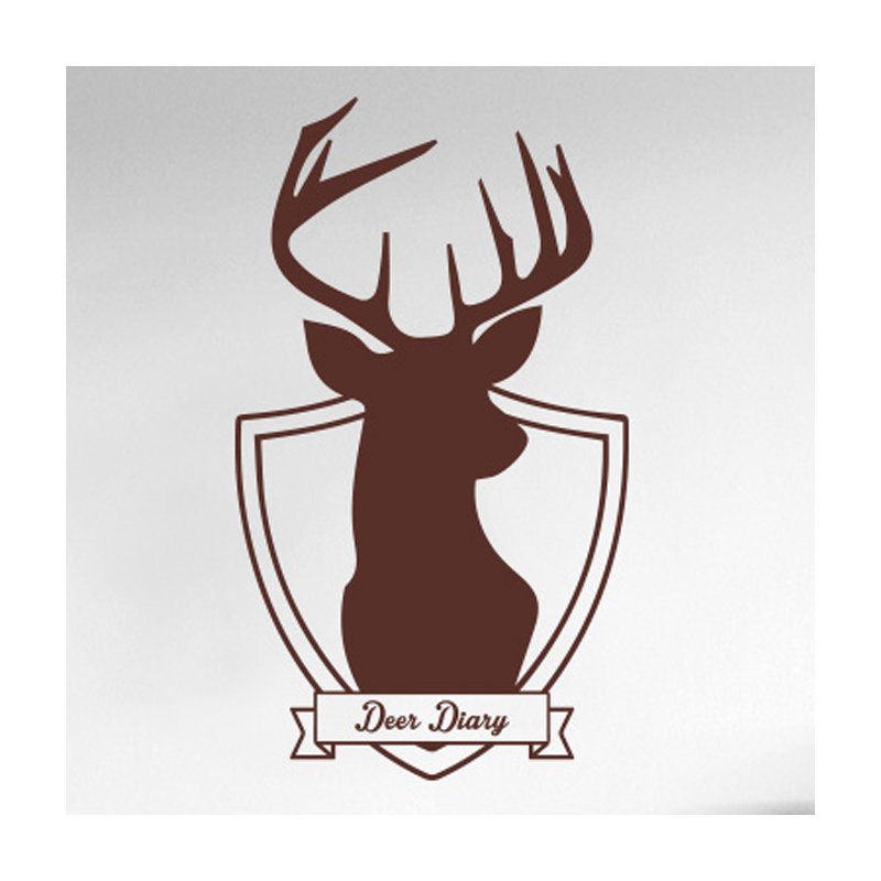 Animals Wall Decal, Medium, Brown