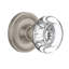 Rope Rosette with Round Clear Crystal Door Knob-1779297959