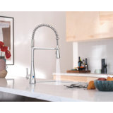 Moen Sinema MotionSense Wave Single Handle Pre-Rinse Spring Pulldown Kitchen Faucet