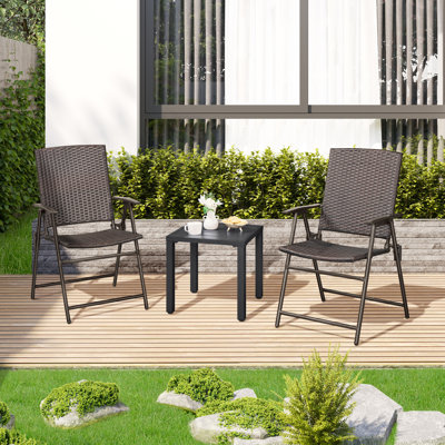 Charlesia Square 18'' L x 18'' W Powder-coated Metal Frame Outdoor Side Table
