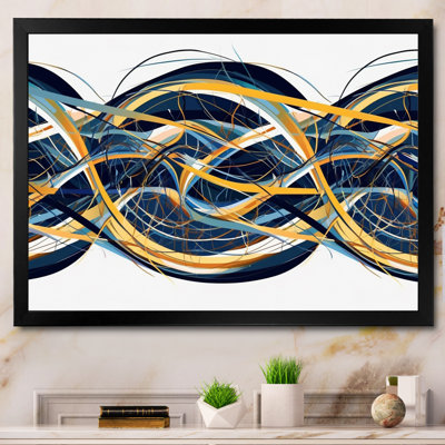 Helix expression abstraite jaune et bleu
