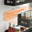 4 Pack Magnetic Spice Rack Organizer, Black