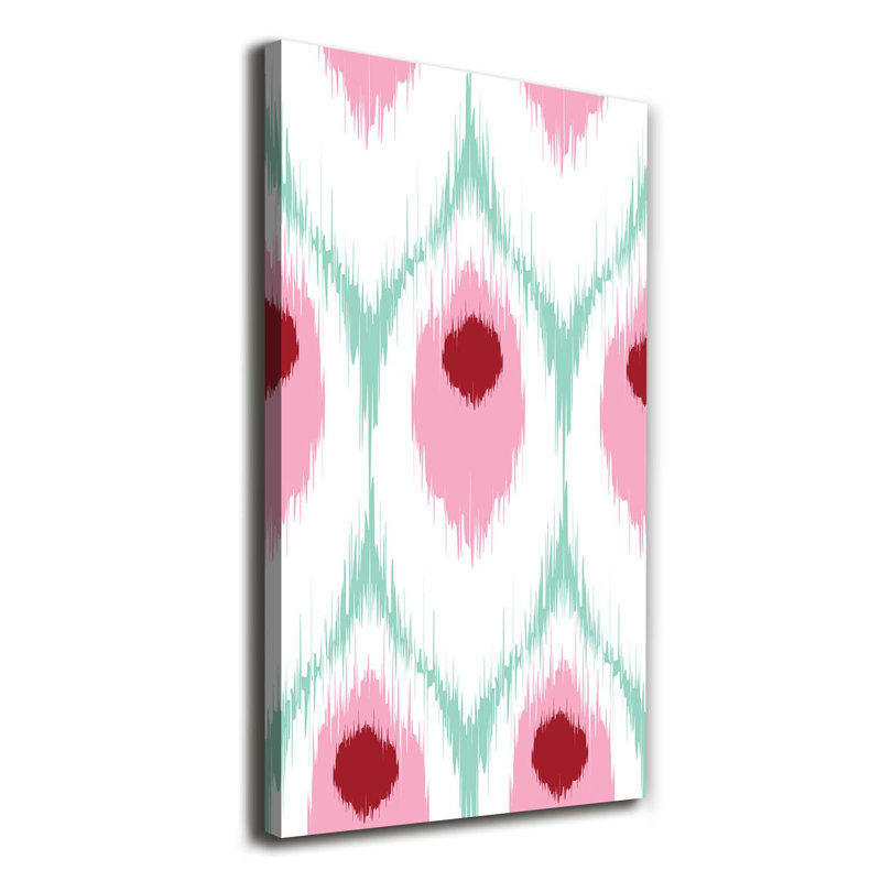 Peacock Pattern - Wrapped Canvas Print, 140cm H x 70cm W