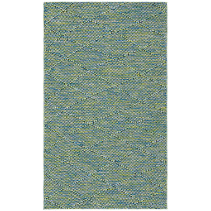 Nourison Washable Solutions 2' x 3' Blue Green Modern Rug, 2' x 3'