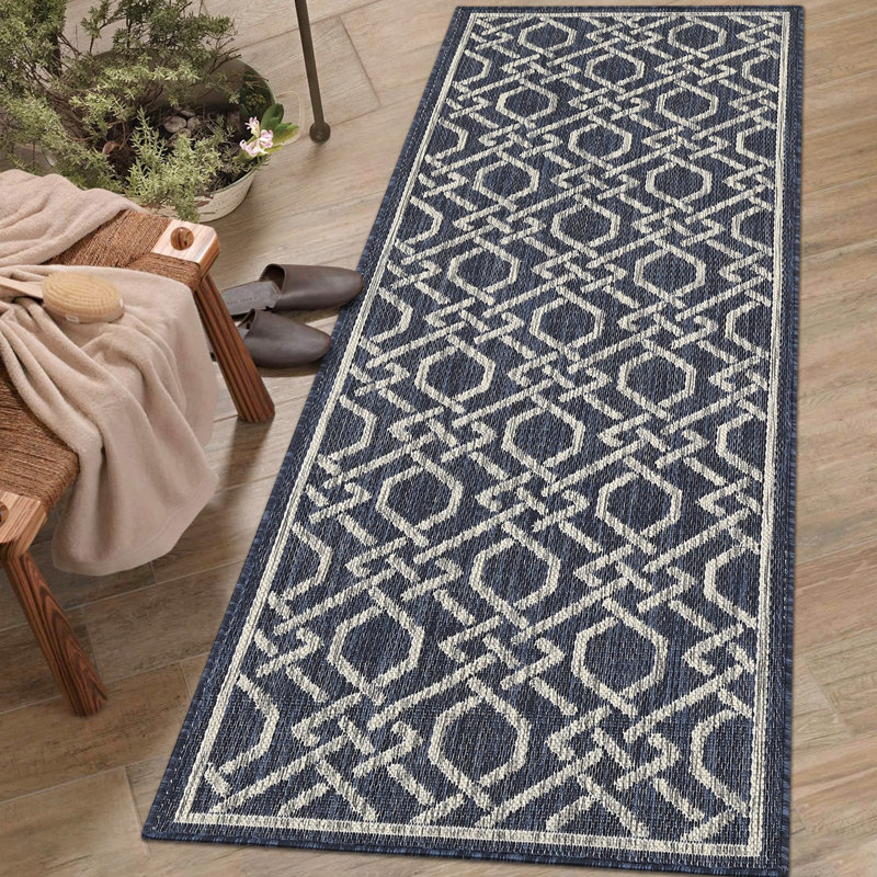 Tapis avec envers antidérapant Faydean, Tapis de couloir 2 pi 3 po x 7 pi 3 po