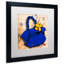 Gallucci, «Flower Purse Yellow on Blue» par Roderick Stevens, impression encadrée-69760882-13606561-13606560