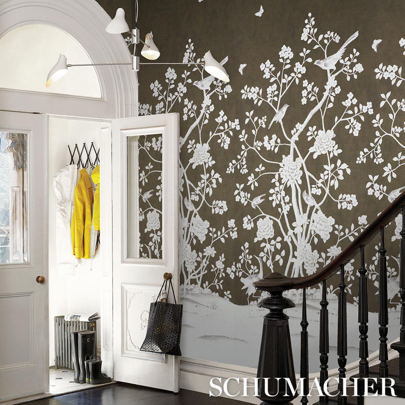 Schumacher x Mary McDonald Chinois Palais Panel, Chocolate