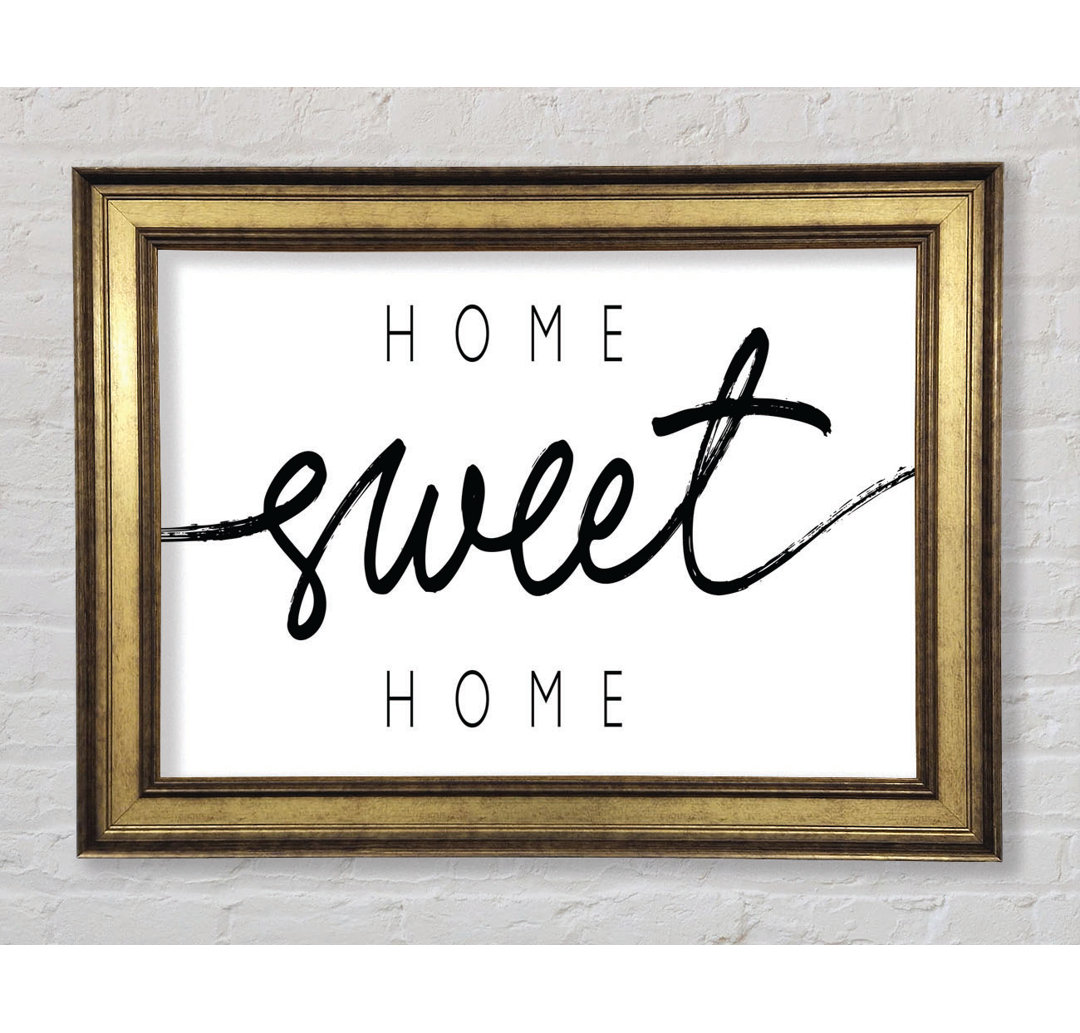 Home Sweet Home Quirky - Einzelner Bilderrahmen Kunstdrucke