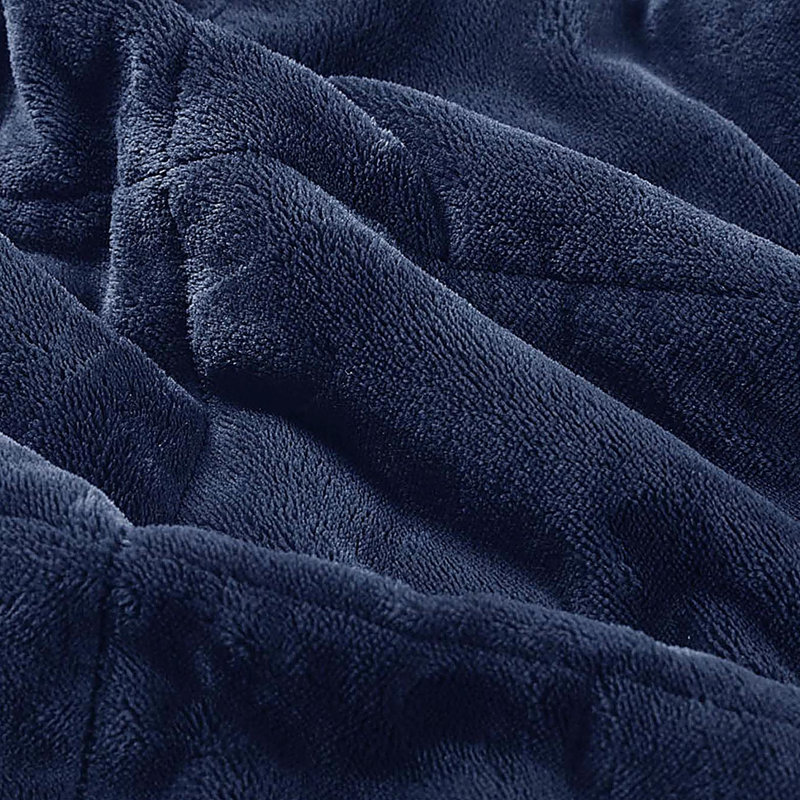 Couverture réversible en duvet HeiQ Smart, Lit double, Marine