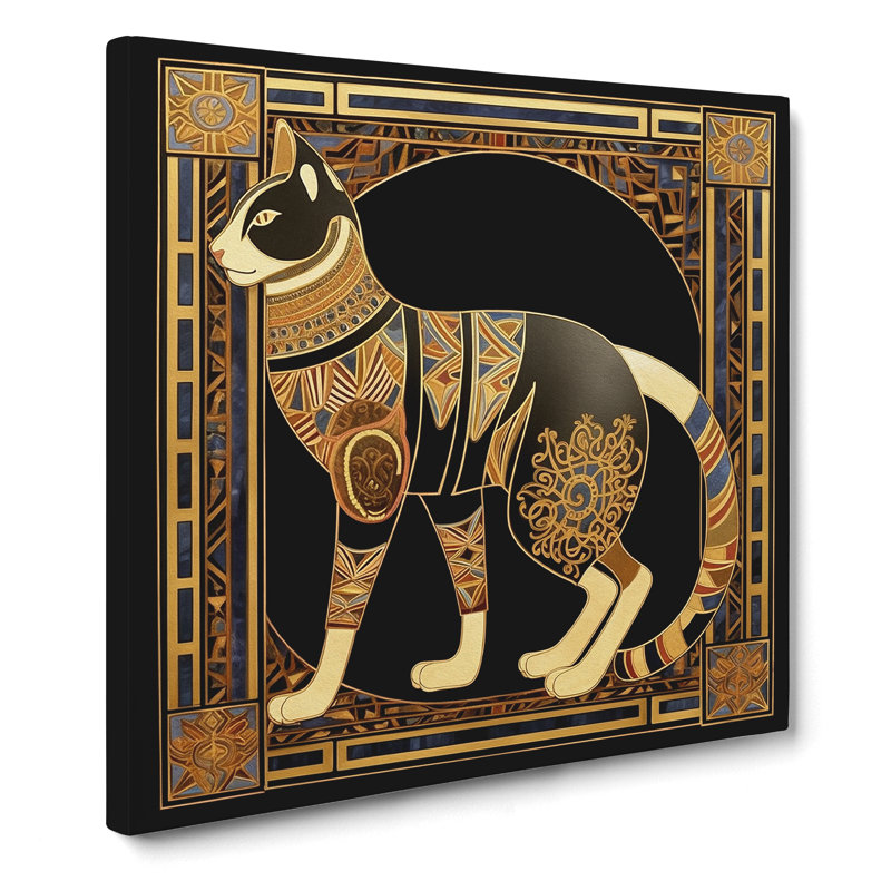 Egyptian Cat Art Deco No.1 - Print