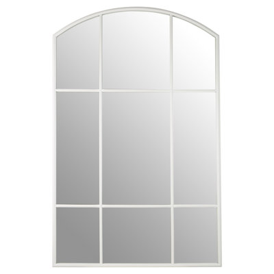Hogansville Solid Wood Flat Wall Mirror