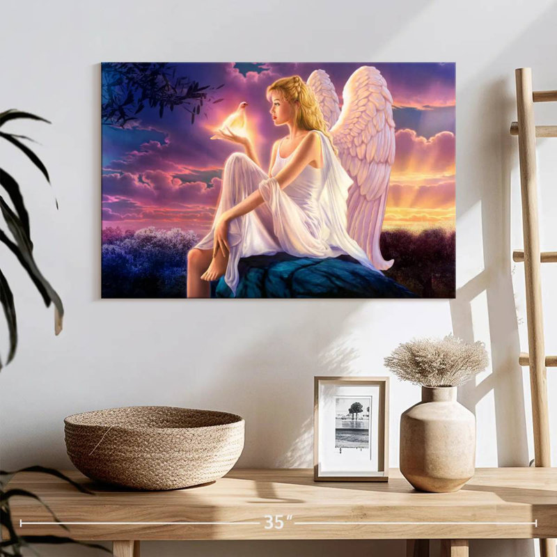 Crépuscule Leisha Angel I, H 16 po x l 24 po