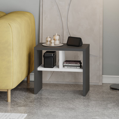 Giao Modern C-Shaped End Table for Living Room and Bedroom