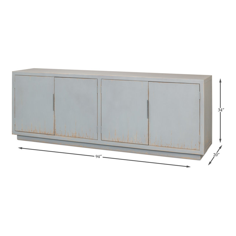 Maldives 94'' W Solid Wood Sideboard