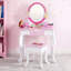 Vanity Desk Set, Makeup Table, Dresser Table Pink
