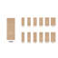 FRAME-BQ-80 | Porte double 80 po, extérieur pré-monté RTA, panneau affleurant moderne, bois d'acajou brut-130798309-130798311